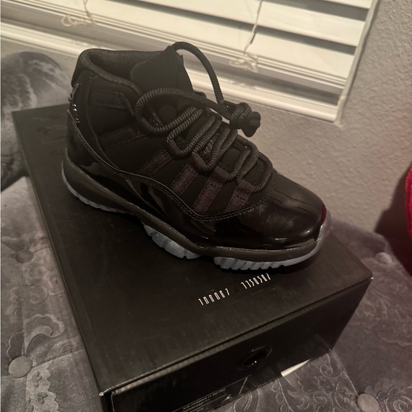 Black High-Top Retro 11 Sneakers